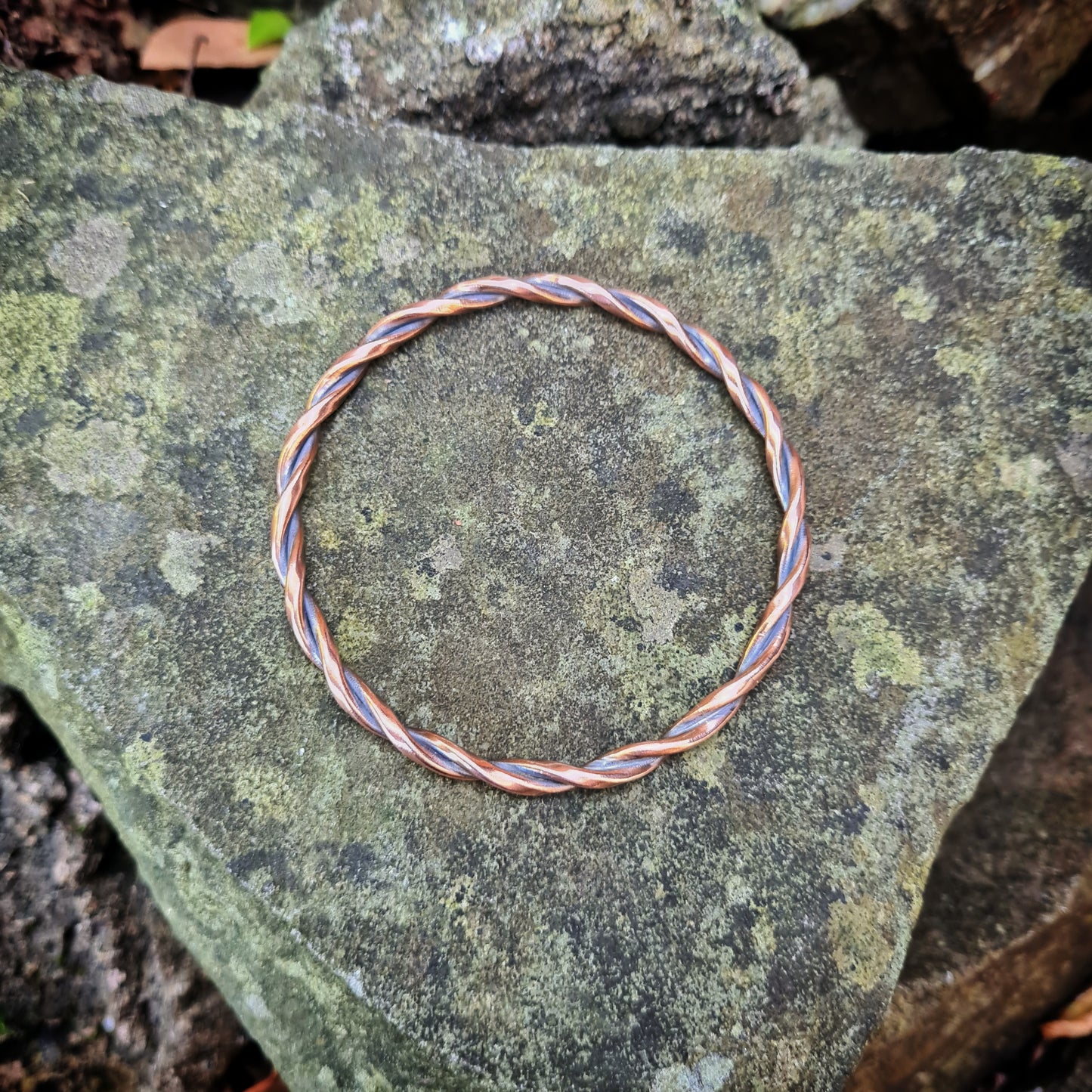 Twisted Bangle - 100% Recycled Copper Electrical Wire