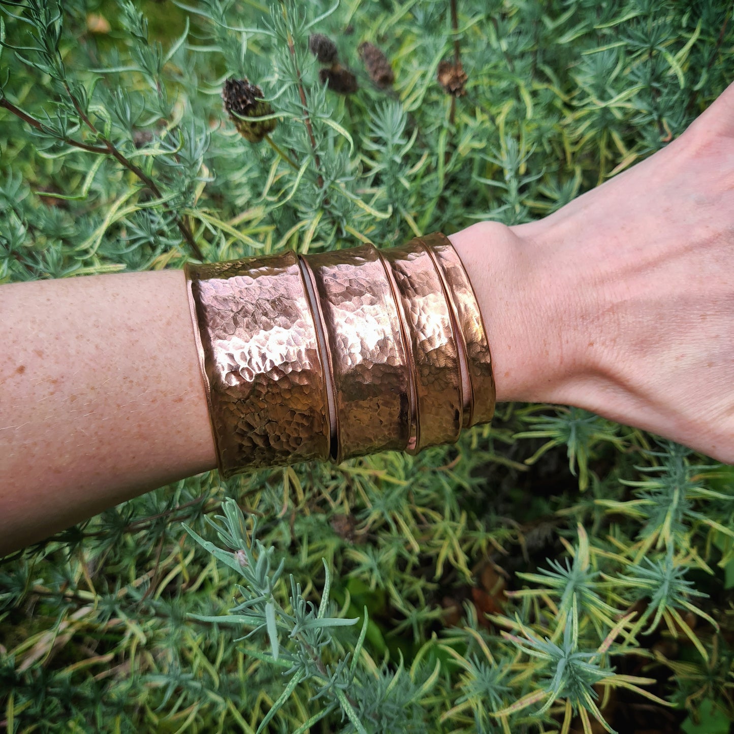 1.5cm Wide Copper Cuff - 100% Recycled Copper