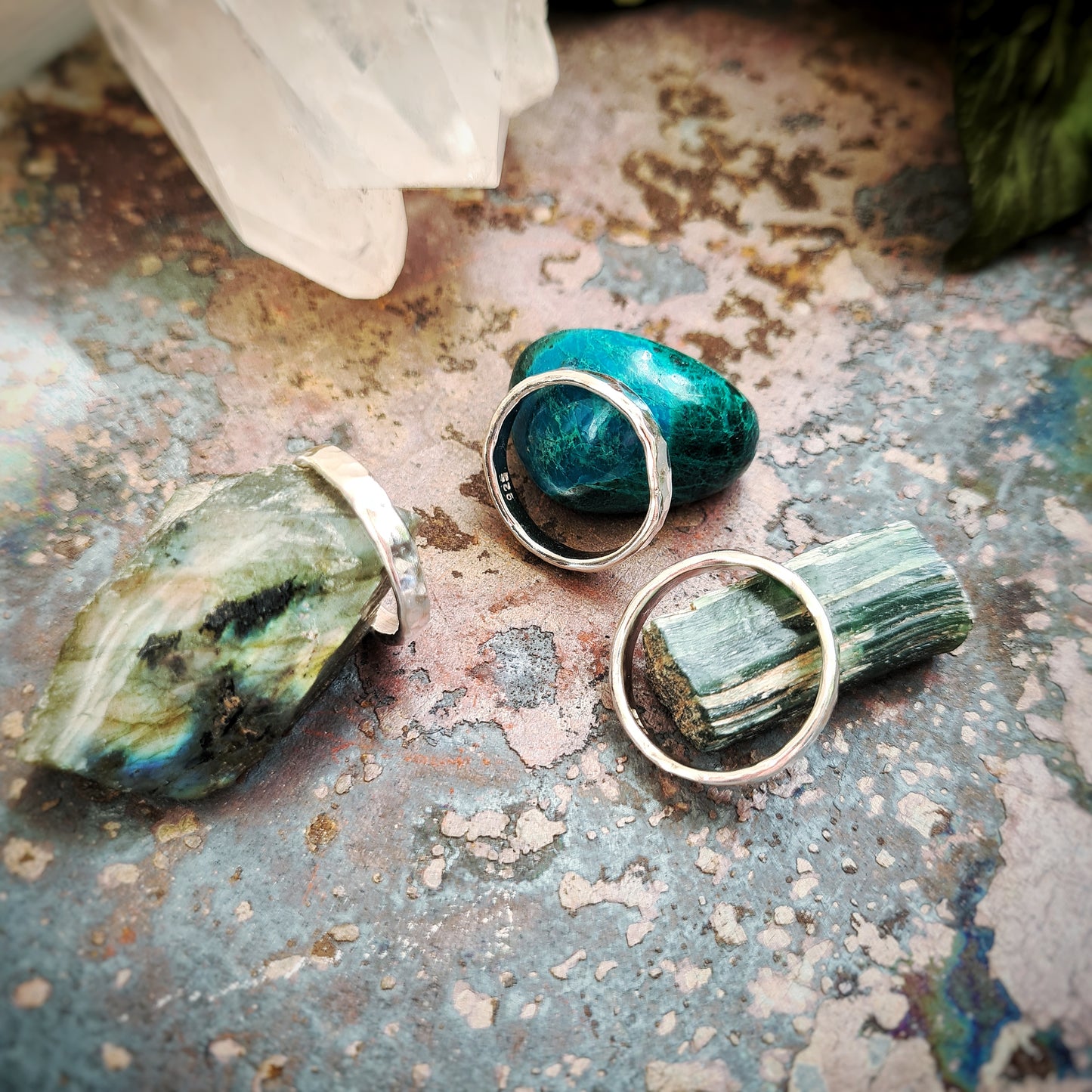 Hammered Silver Ring - 100% Recycled Silver