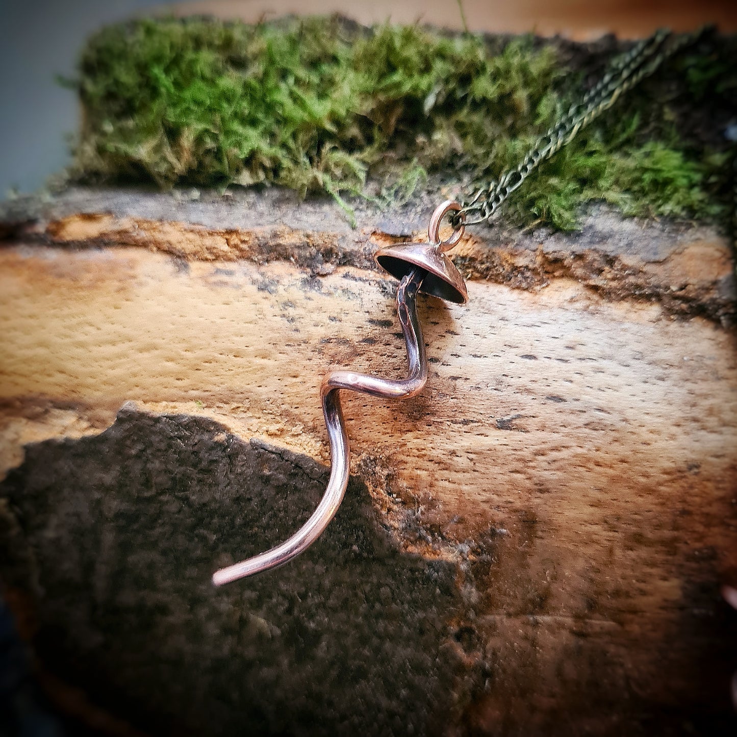 Copper Mushroom Pendant - 100% Recycled Copper