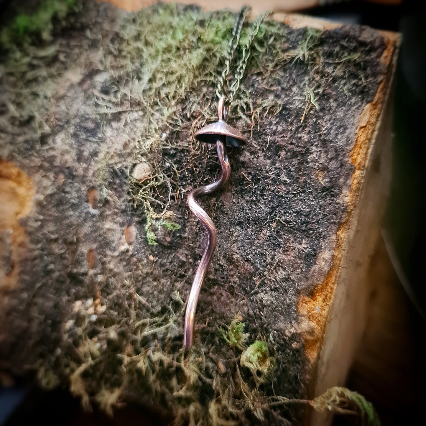 Copper Mushroom Pendant - 100% Recycled Copper