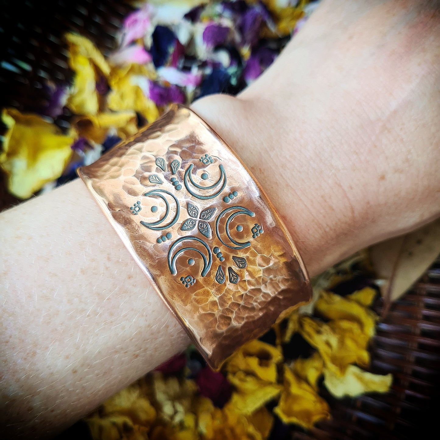 Extra Wide Stamped Cuff
