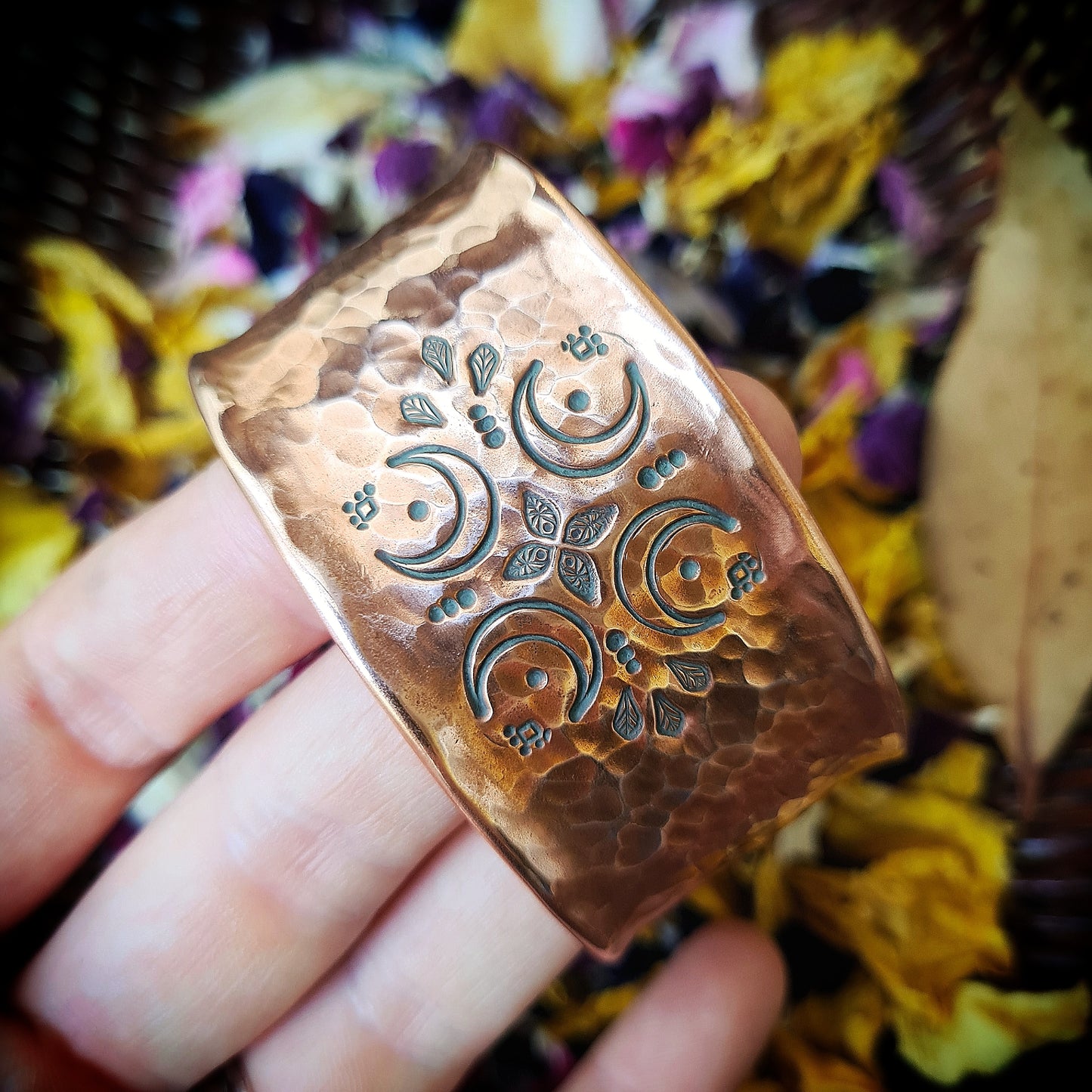 Extra Wide Stamped Cuff