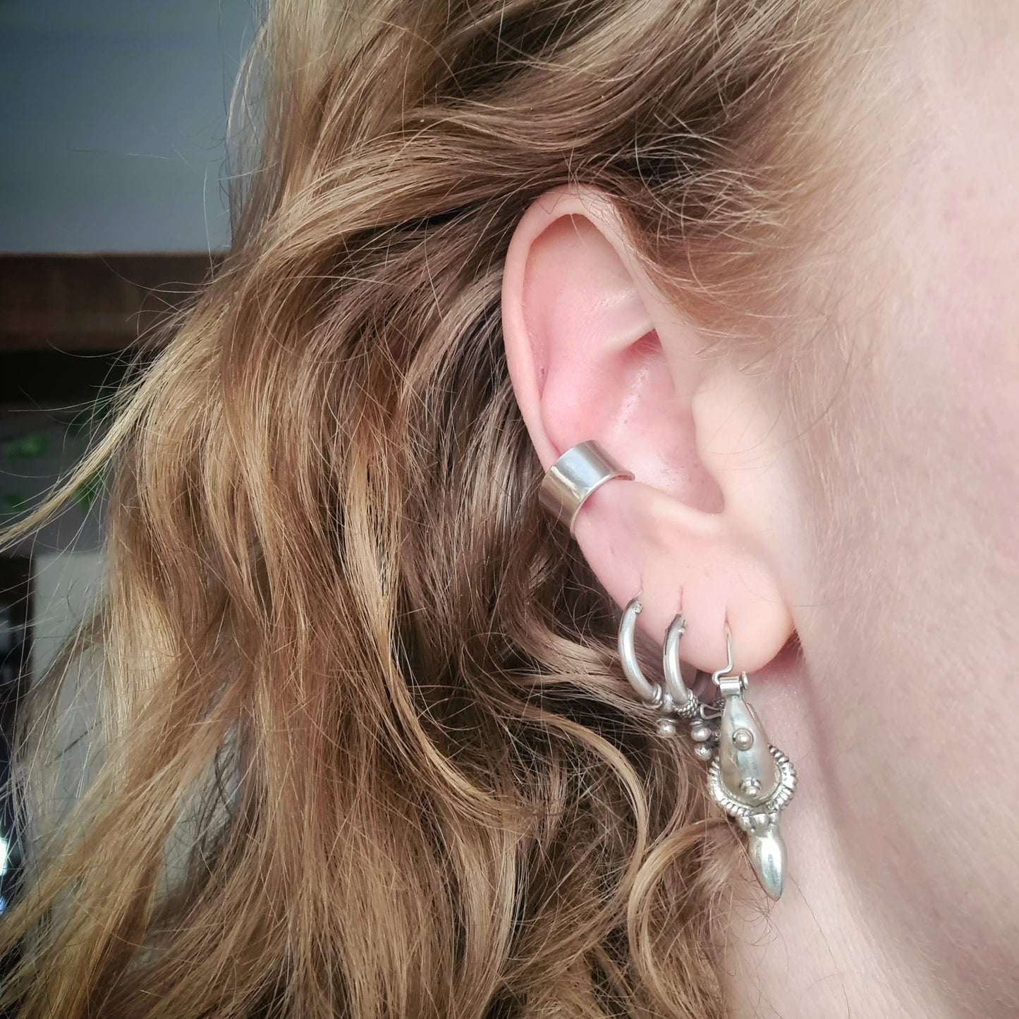 Silver Ear Cuff - 100% Recycled Sterling Silver