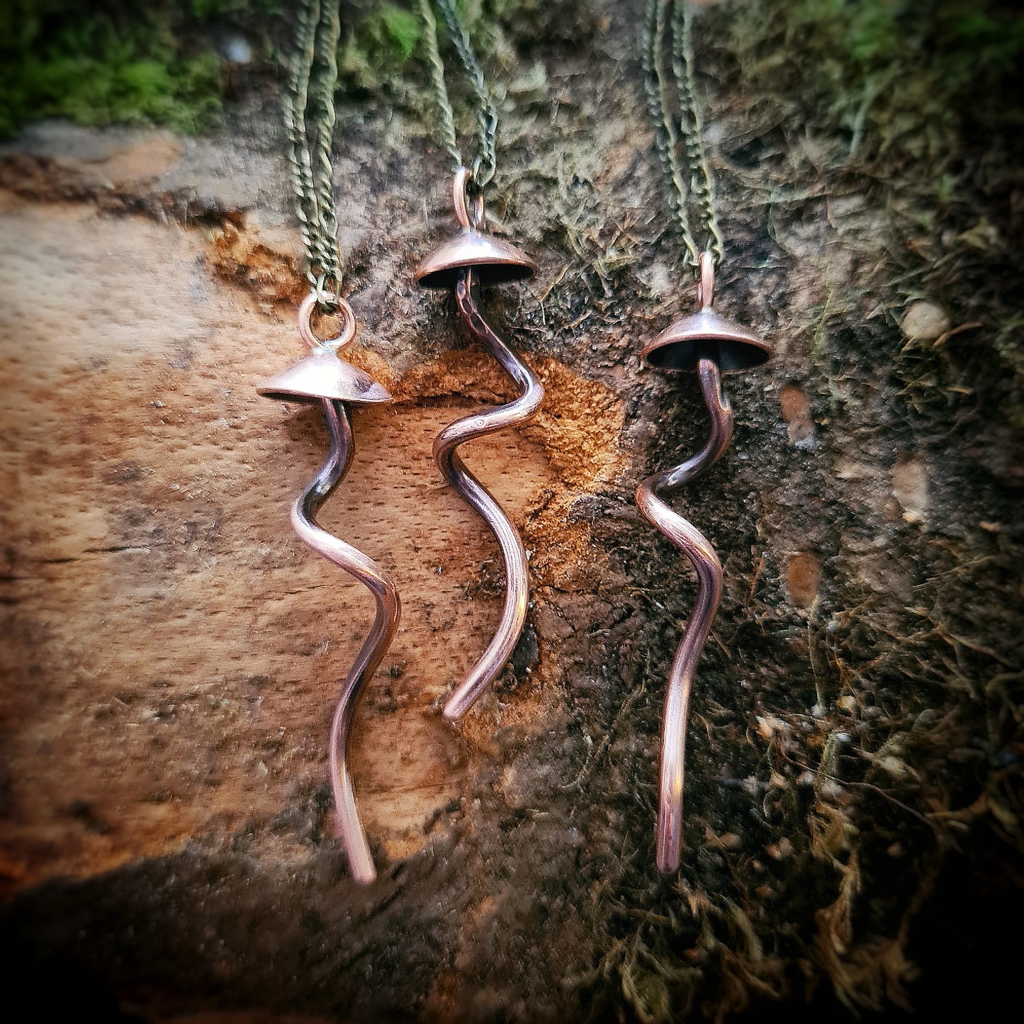 Copper Mushroom Pendant - 100% Recycled Copper