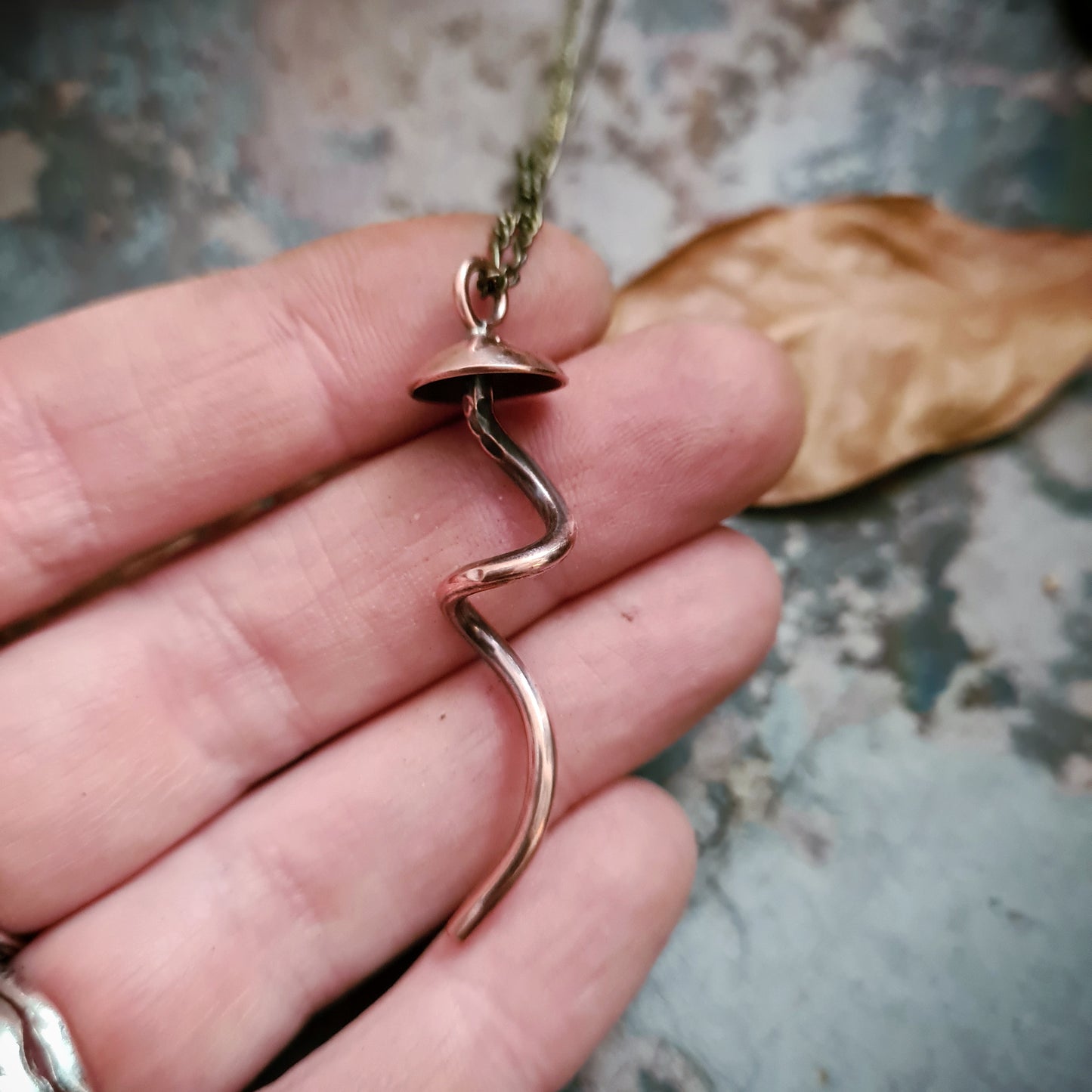 Copper Mushroom Pendant - 100% Recycled Copper