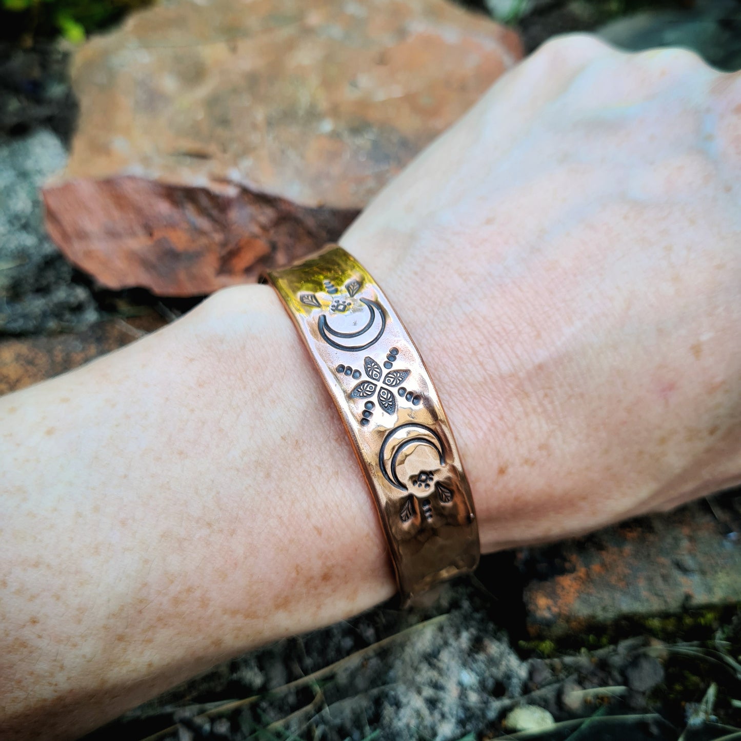 Regular Stamped Copper Cuff