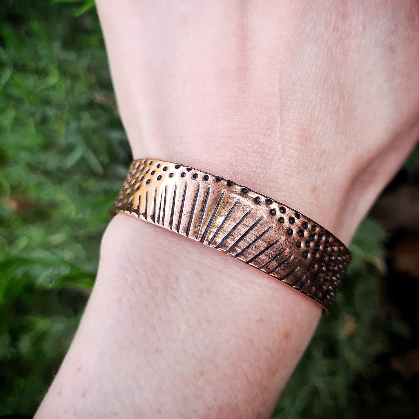 River Bank Cuff - 100% Recycled Copper