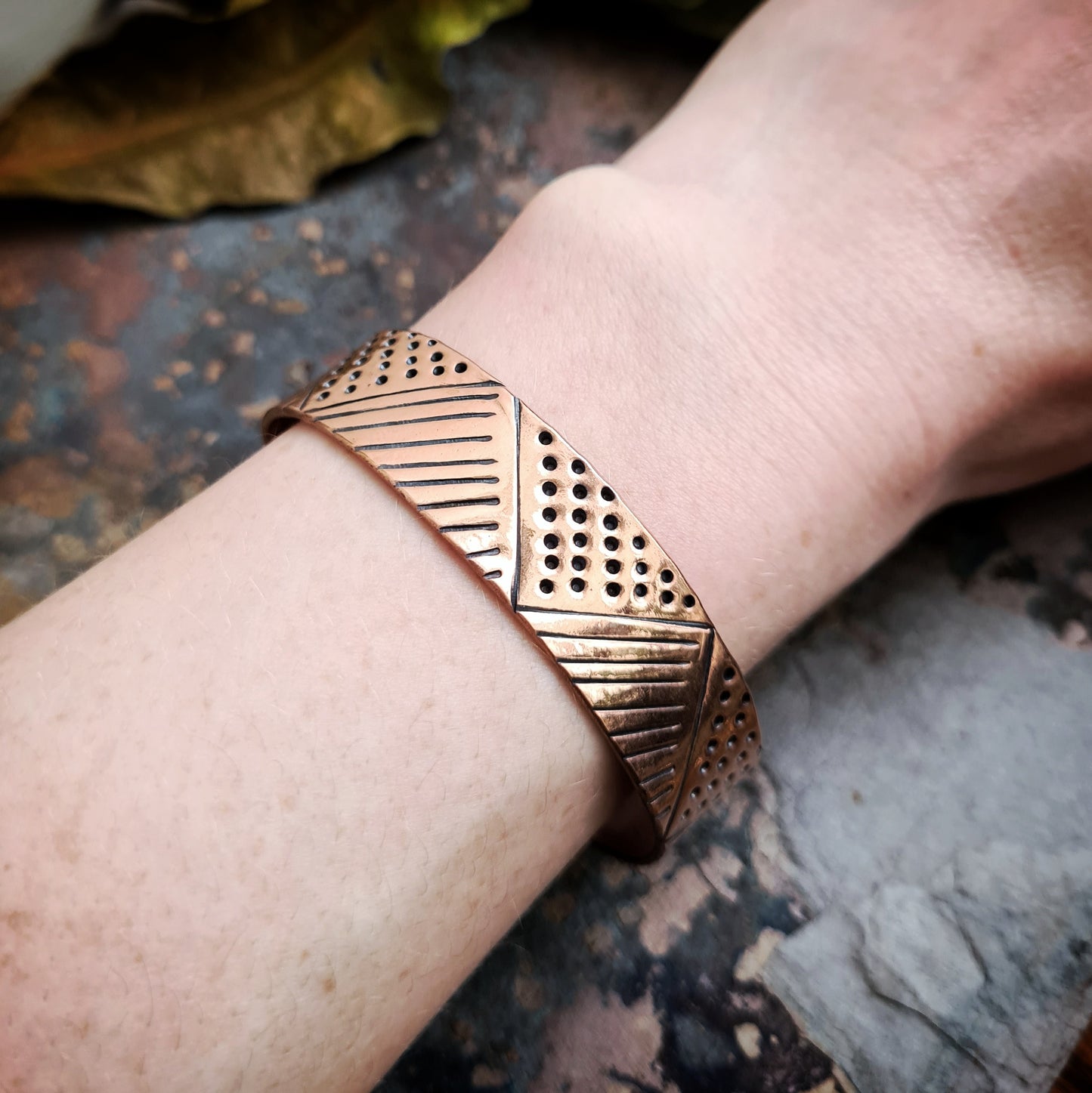 Rip Tide Cuff - 100% Recycled Copper