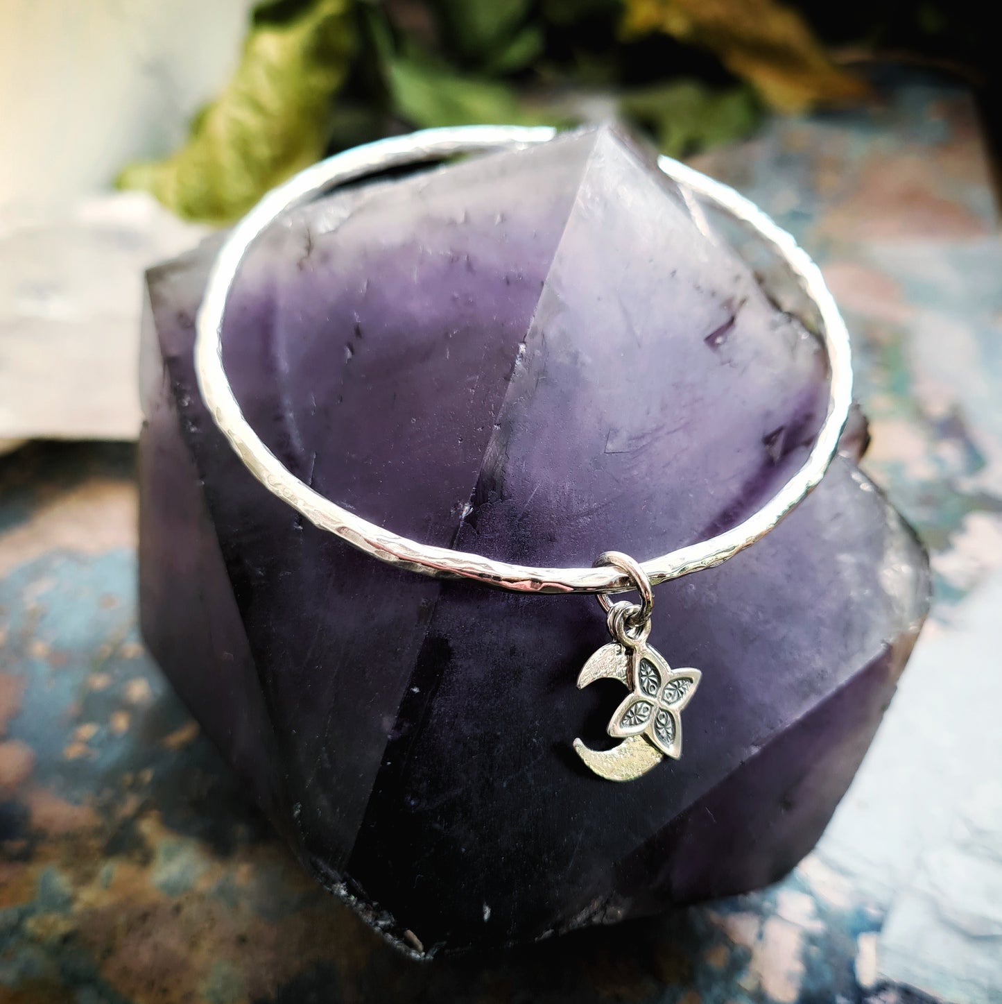 Celestial Charm Bangles - 100% Recycled Silver