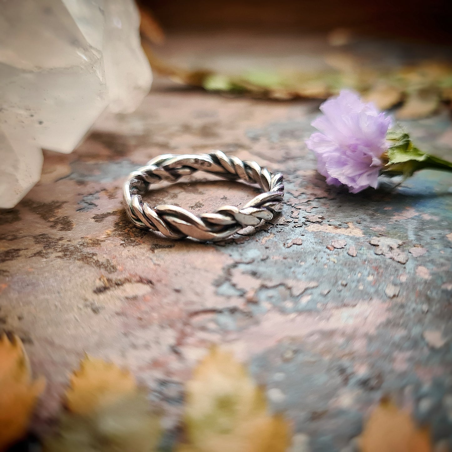 Elven Braided Ring - 100% Recycled Silver