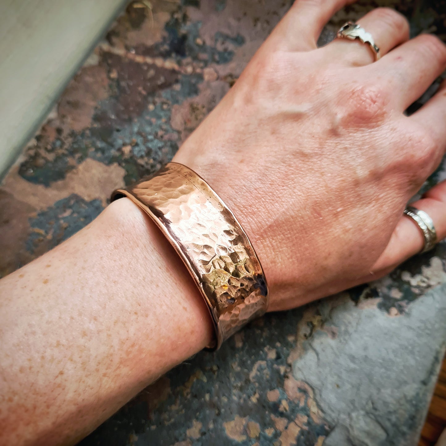 2cm Wide Copper Cuff - 100%Recycled Copper