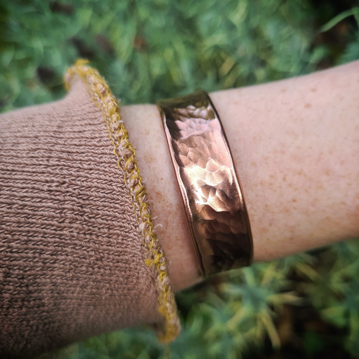 1.5cm Wide Copper Cuff - 100% Recycled Copper