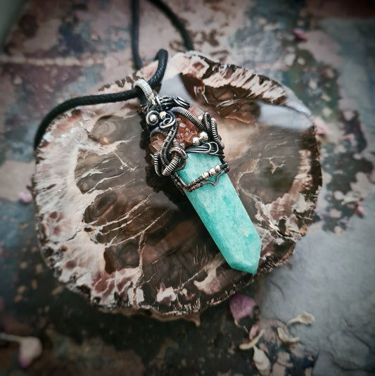 Ocean Dreams Pendant - Recycled Silver and Copper Wire