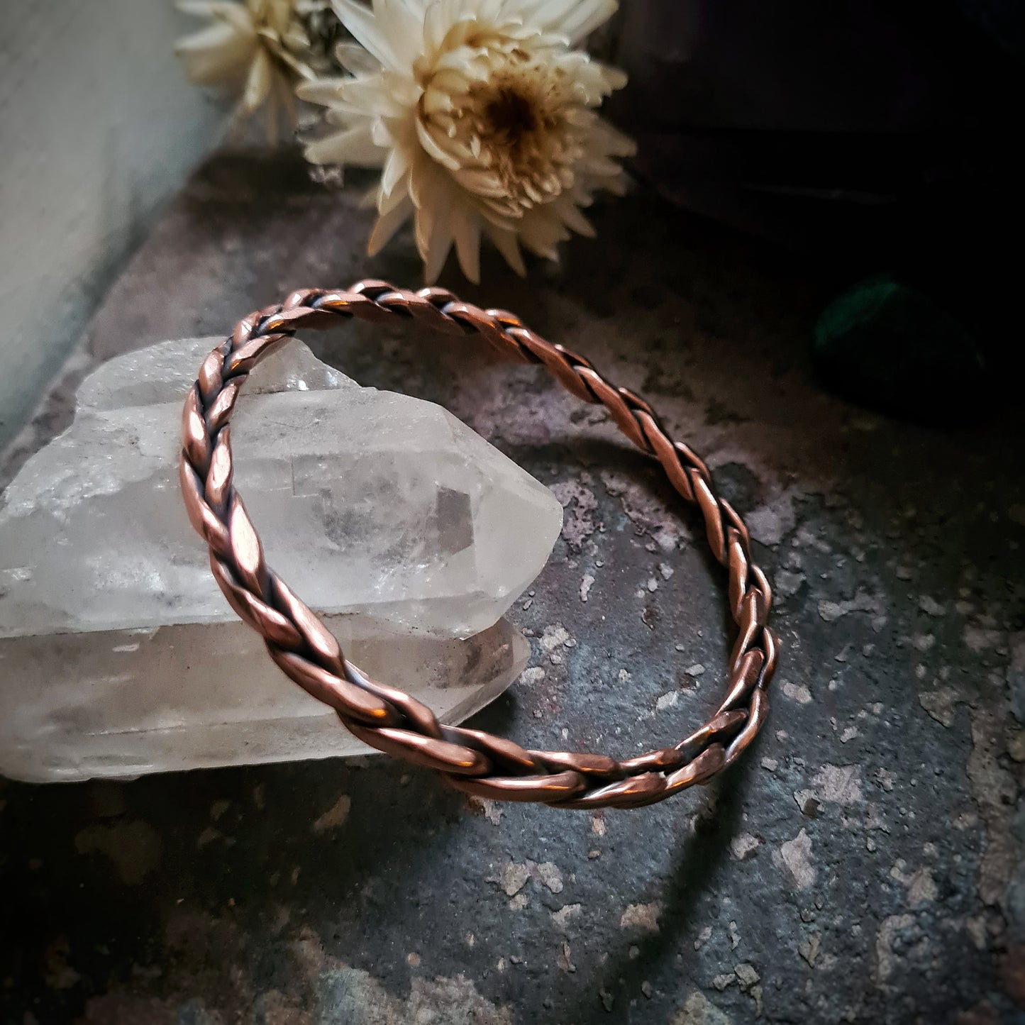 Plaited Copper Bangle - 100% Recycled Copper