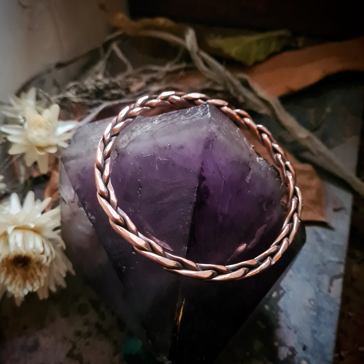 Plaited Copper Bangle - 100% Recycled Copper