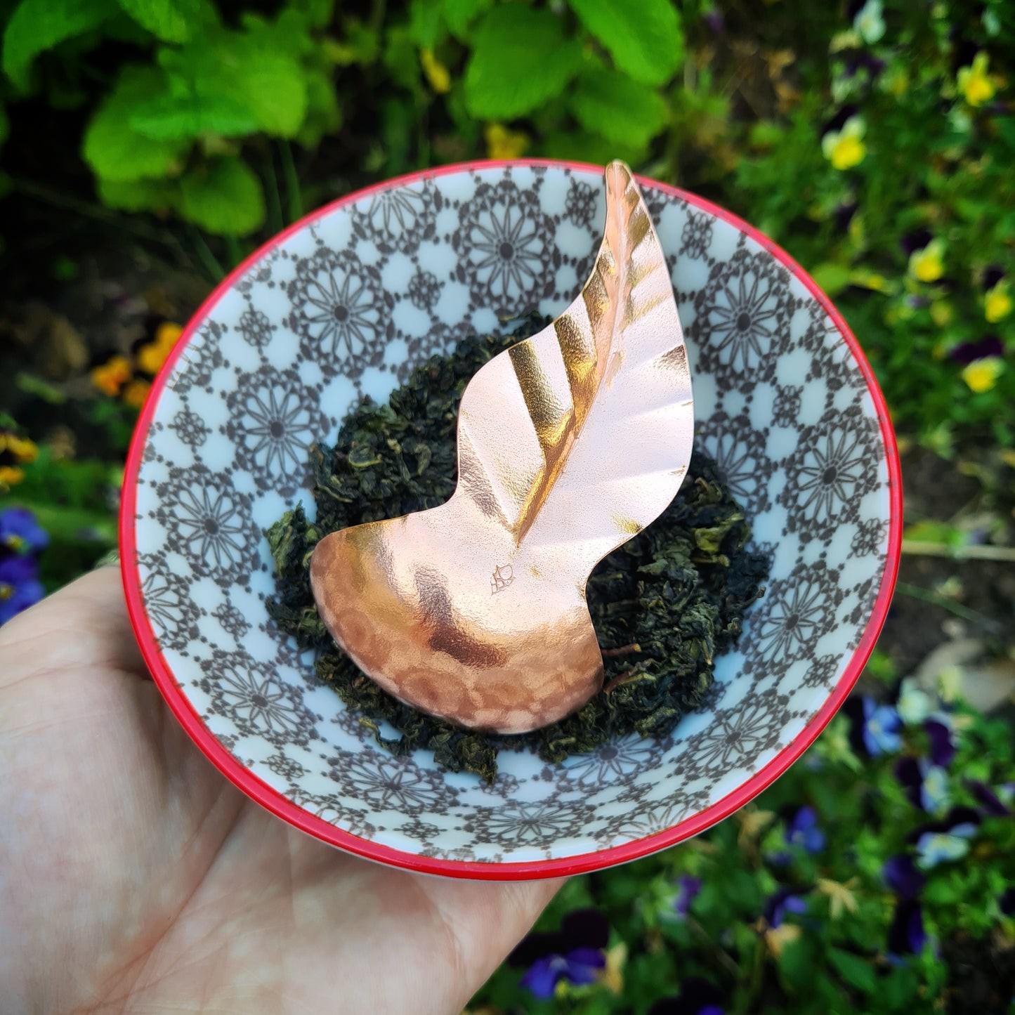 Leaf Handled Caddy Scoop