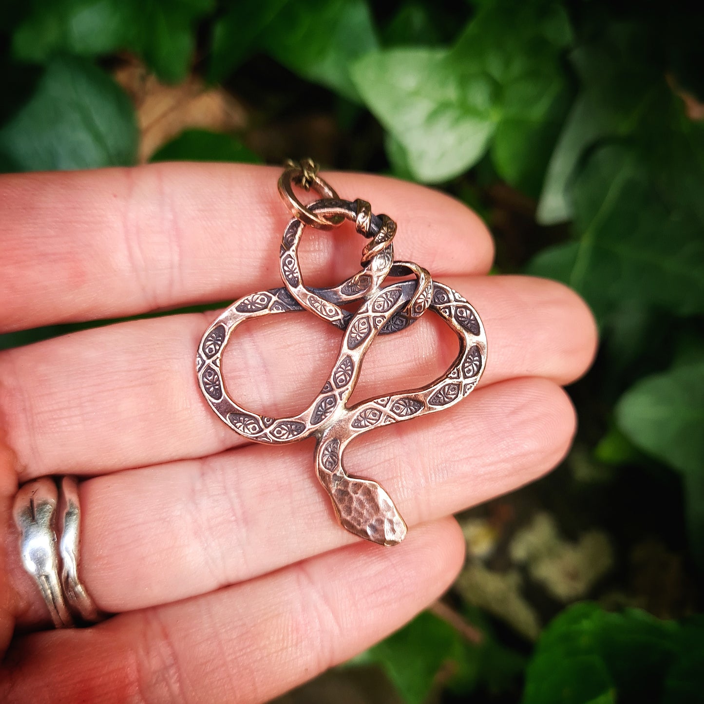 Copper Snake Pendant
