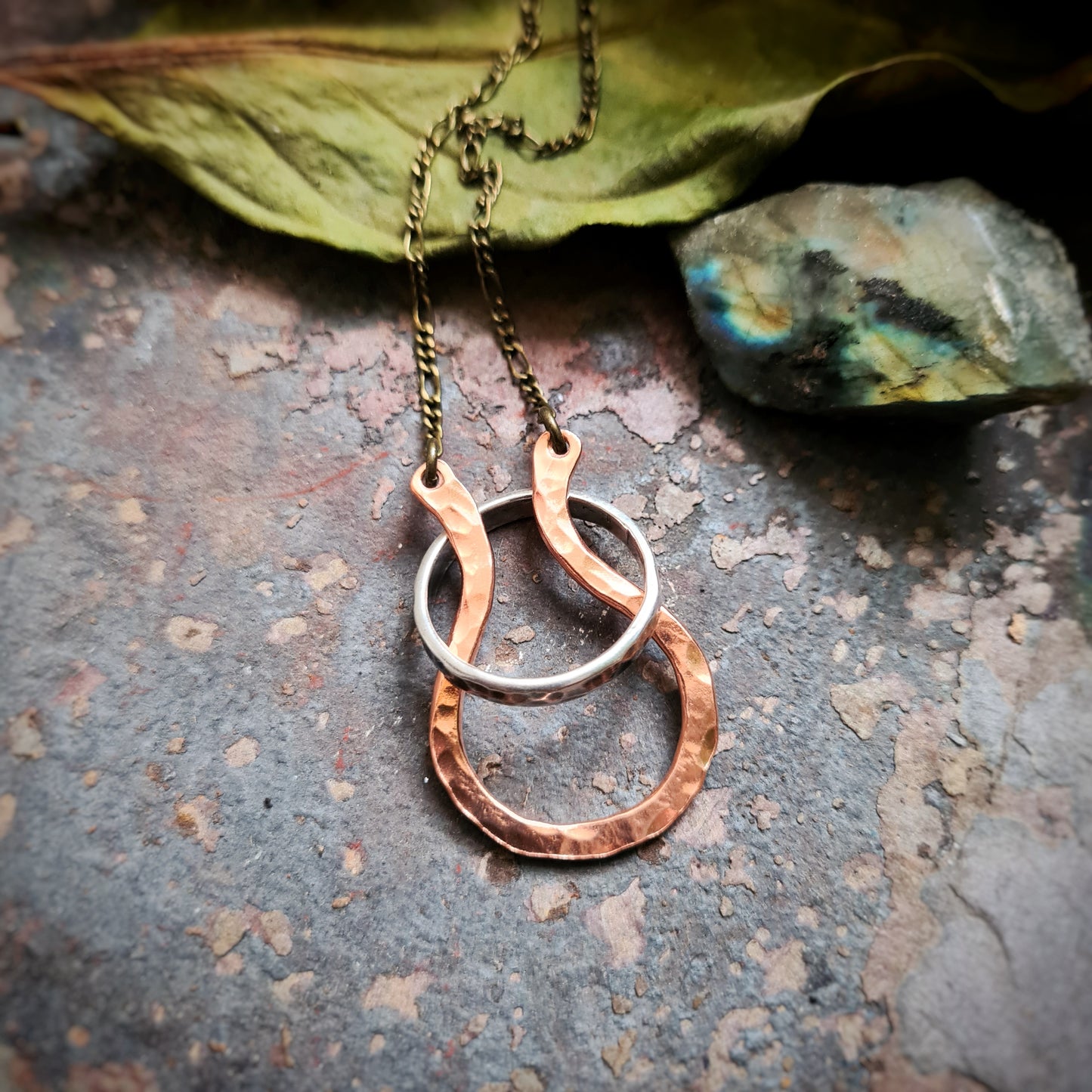 Ring Keeper Pendant in Recycled Copper