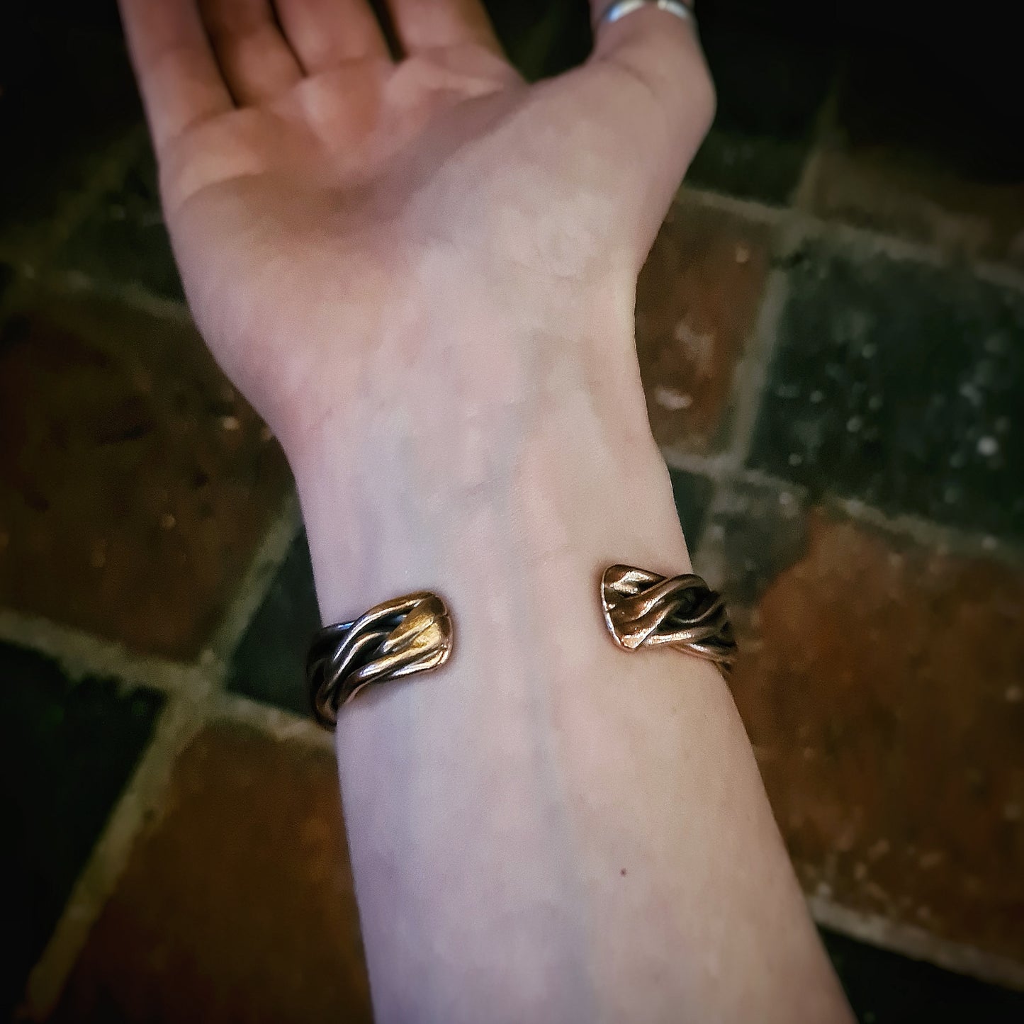 Double Twist Woven Copper Cuff - 100% Recycled Copper