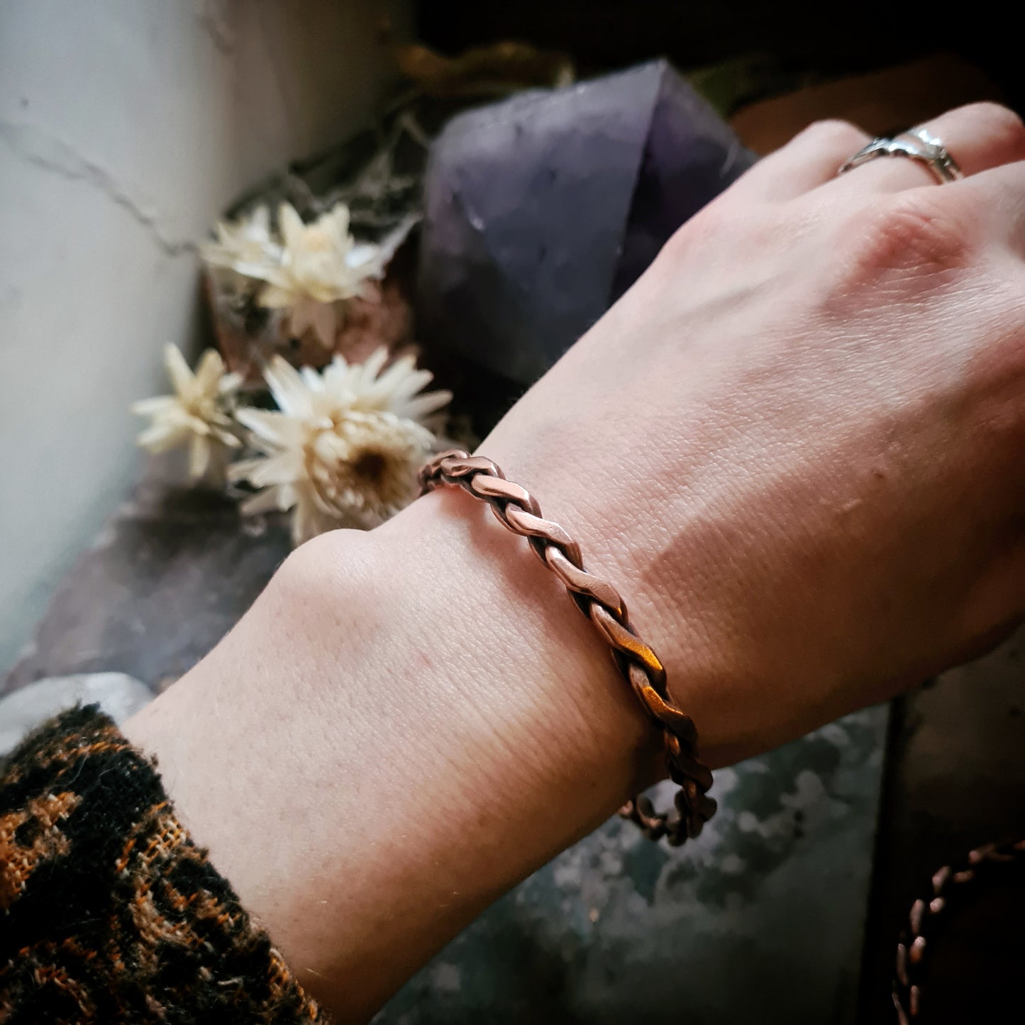 Plaited Copper Bangle - 100% Recycled Copper