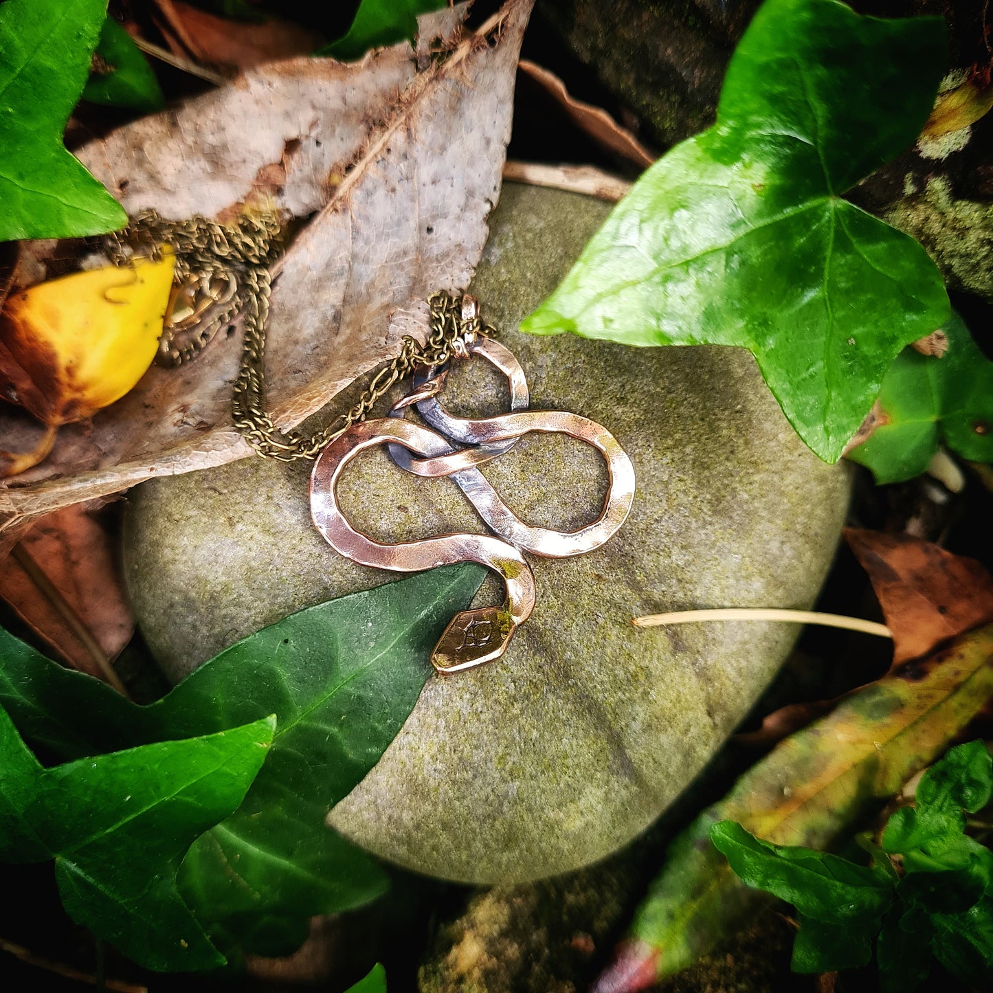 Copper Snake Pendant