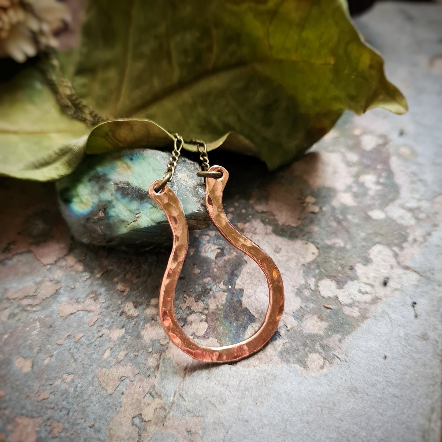 Ring Keeper Pendant in Recycled Copper