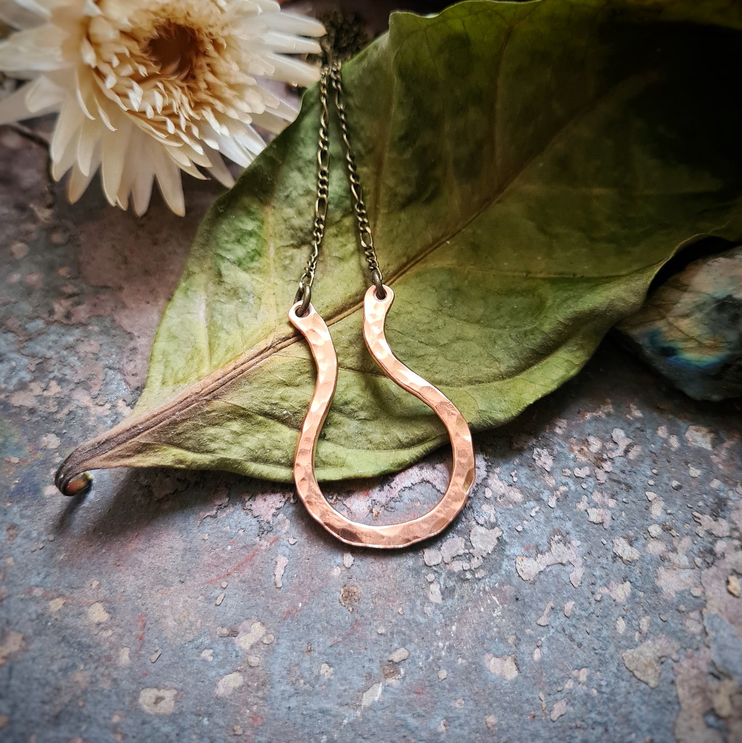 Ring Keeper Pendant in Recycled Copper