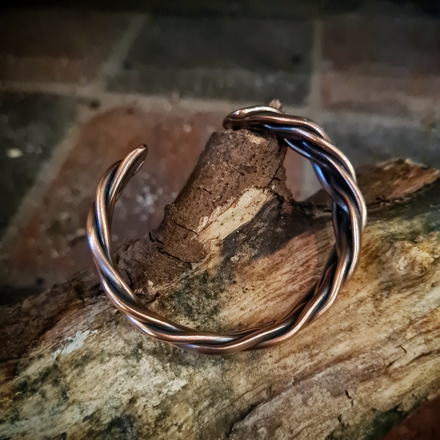 Double Twist Woven Copper Cuff - 100% Recycled Copper