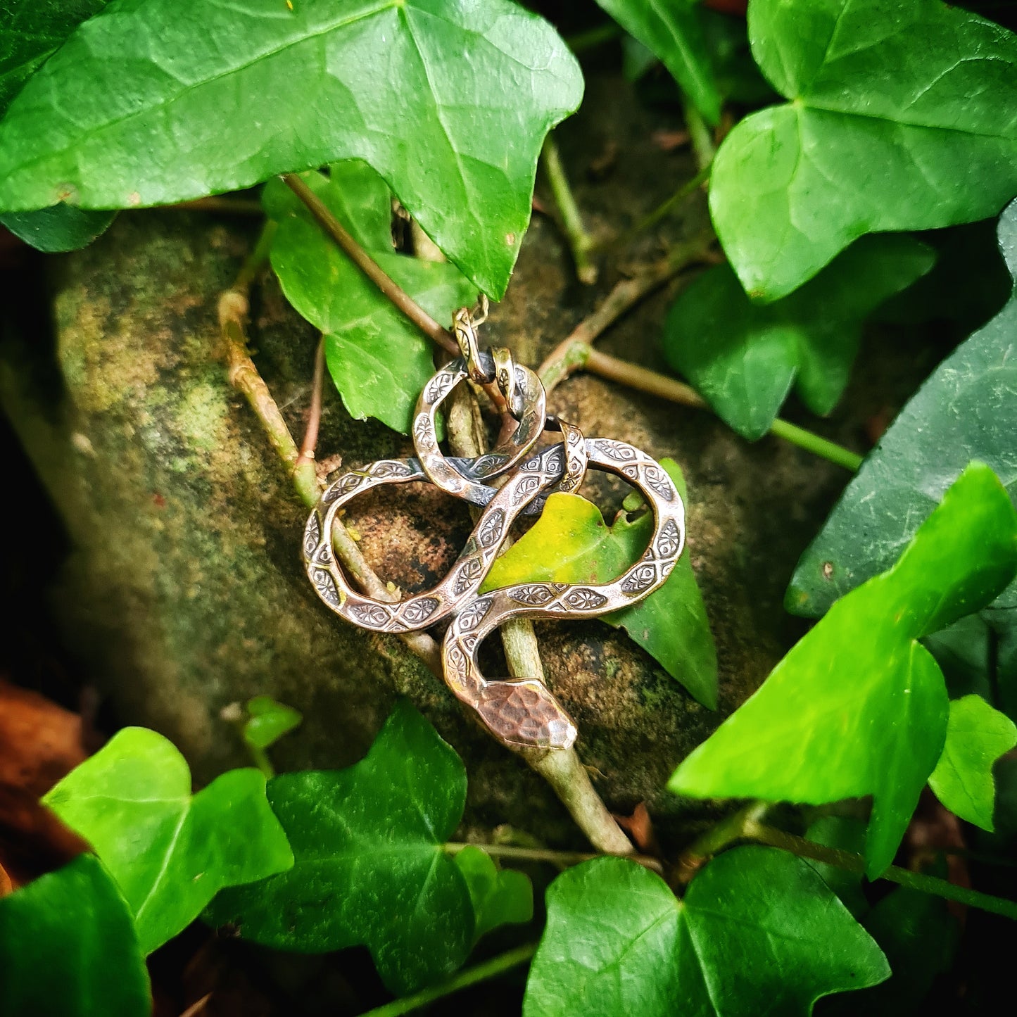 Copper Snake Pendant
