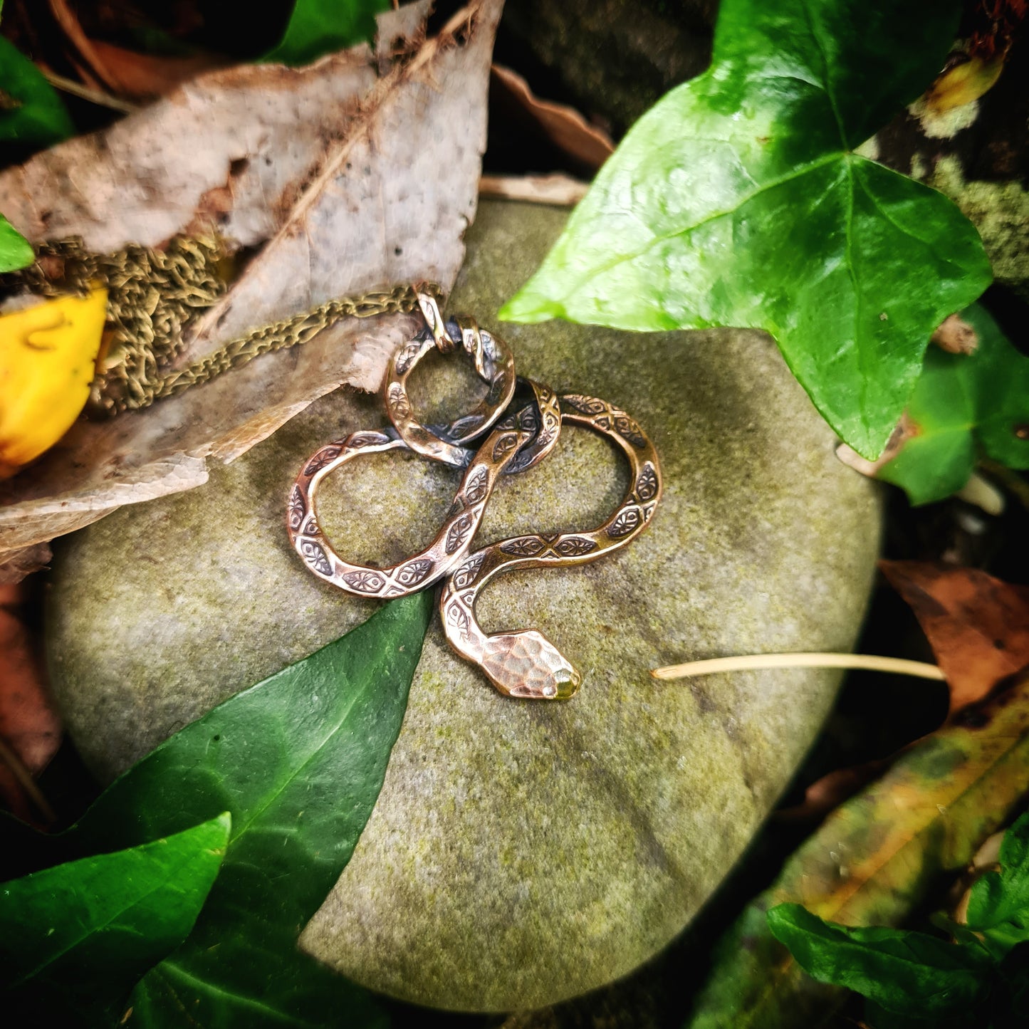 Copper Snake Pendant