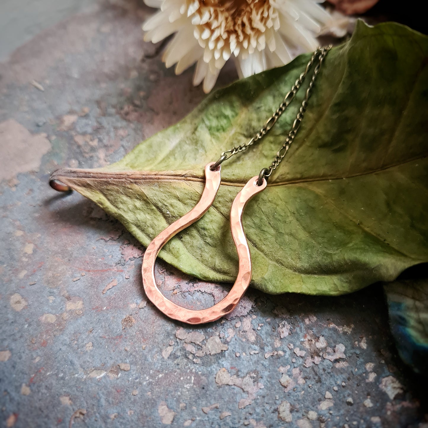 Ring Keeper Pendant in Recycled Copper